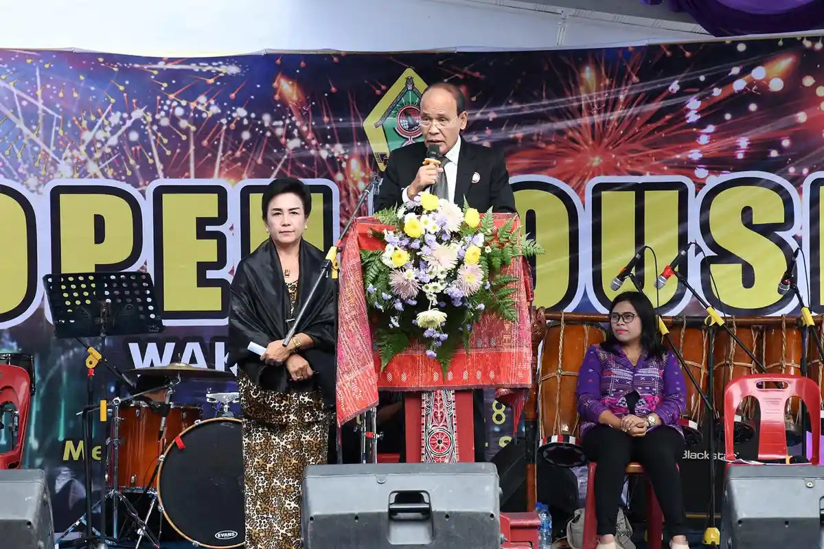 Wabup Samosir Martua Sitanggang Gelar Open House 2024