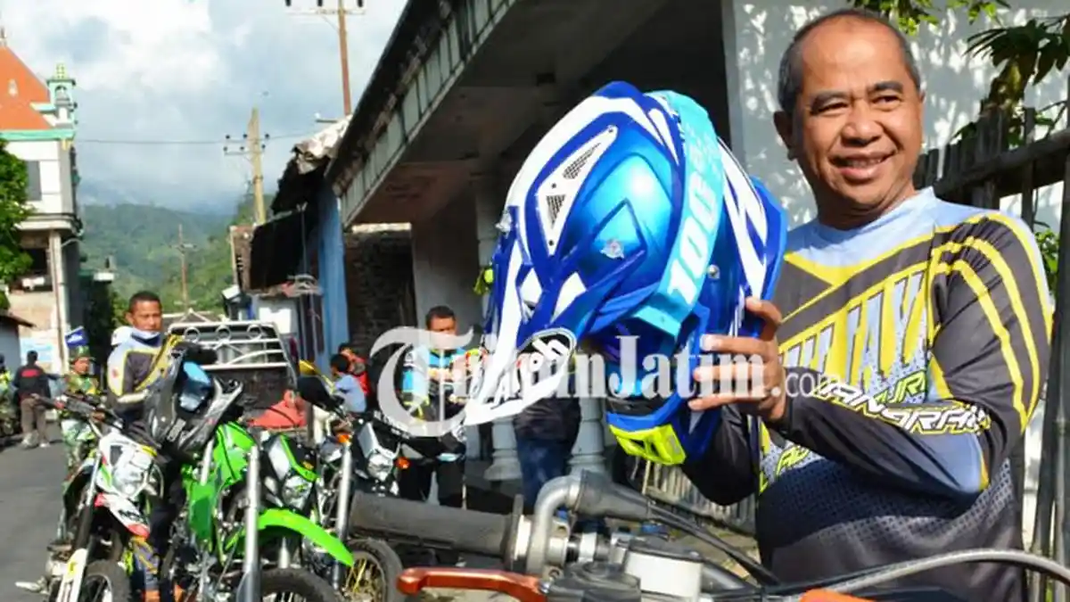 Pangdam Brawijaya Ngetrail dan Mampir Pondok Pesantren Magetan