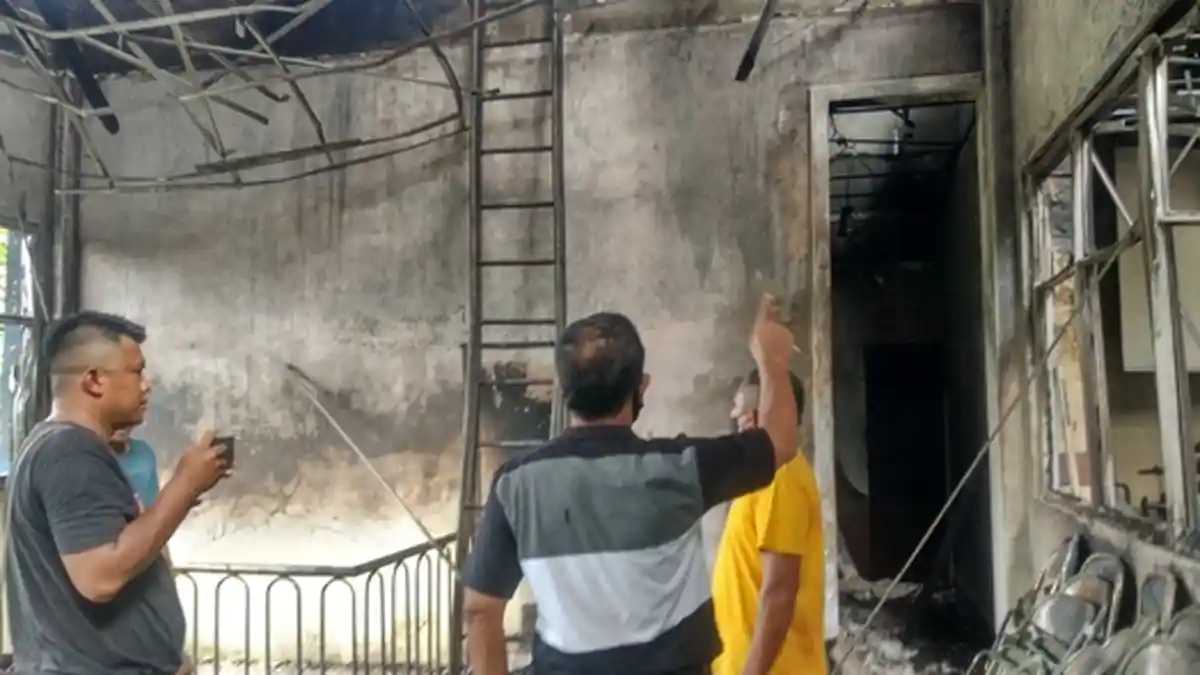 Kebakaran Kantor Pajak Lubuklinggau Diduga dari Korsleting Pemanas Air