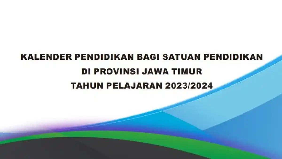 Kalender Pendidikan Jawa Timur 2023 TK hingga SMA, Mulai Masuk 17 Juli 2023