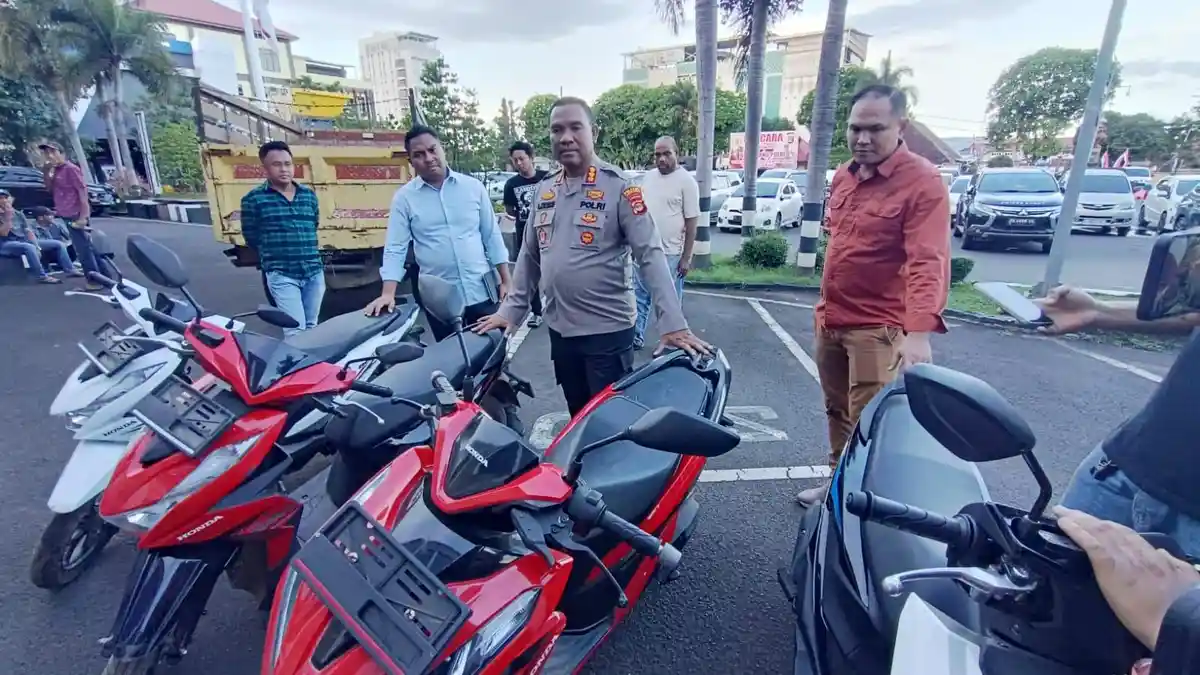 Residivis Bersenpi Diciduk, Polresta Bandar Lampung Sita 4 Motor Curian