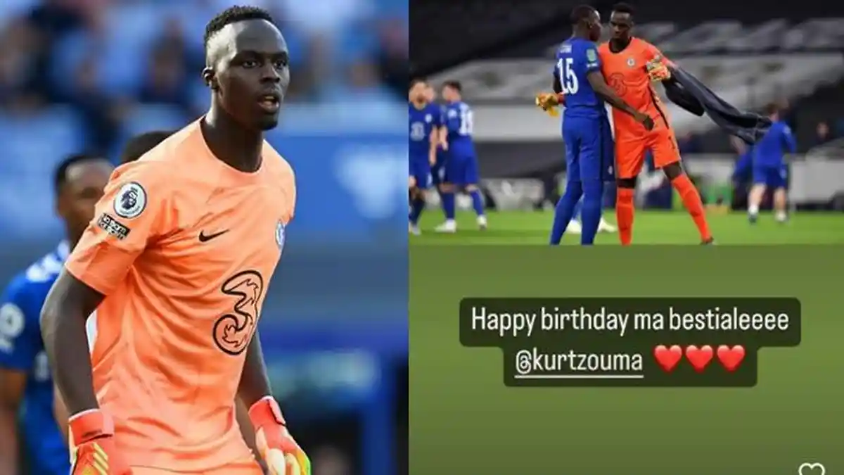 Pemain Chelsea Edouard Mendy Pamer Persahabatan dengan Kurt Zouma