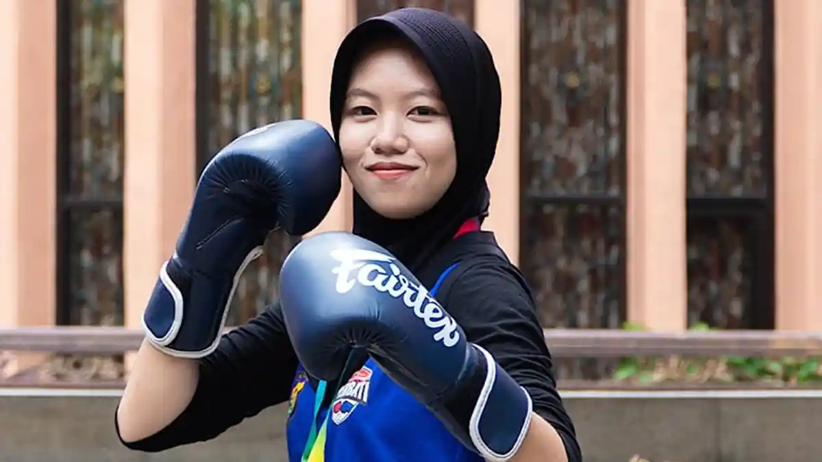 Amalia NS dari Teknokrat Terjun di Polresta Boxing Championship dan Sabet Medali