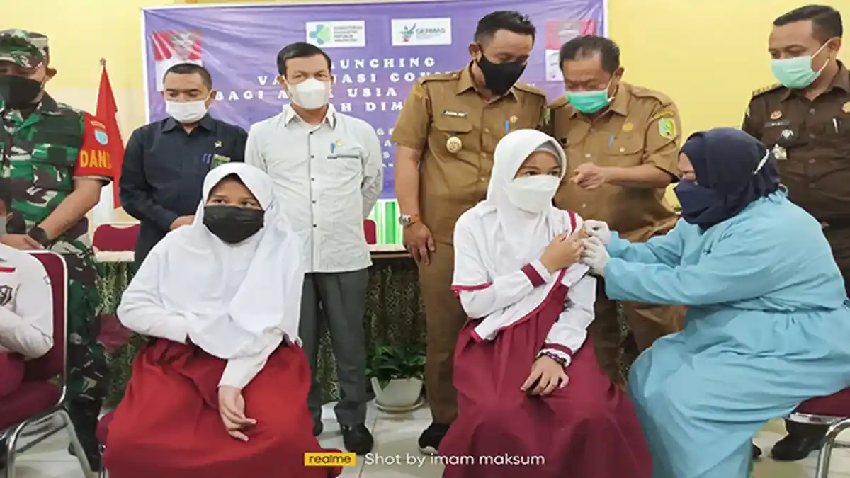 Disuntik Vaksin, Syifa : Rasanya Biasa Saja, Tidak Sakit