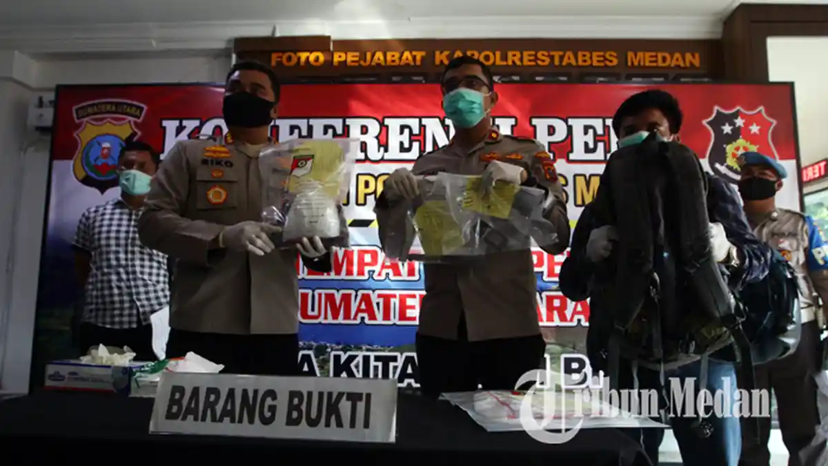 Kapolrestabes Beber Modus Baru Penyimpanan Sabu Dalam Bungkus Snack di Kota Medan