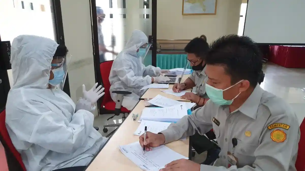 Cegah Penularan Covid-19, BPTP JAMBI Jalani Rapid Test 107 Pegawai