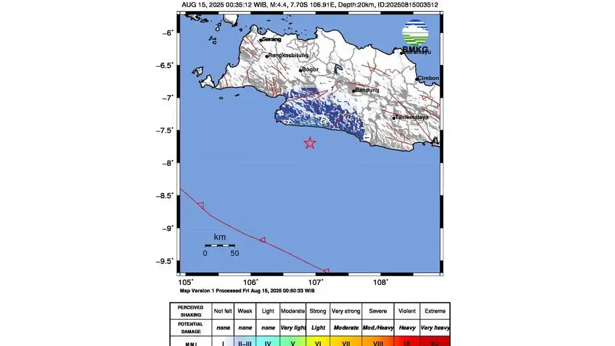 Warga Cianjur Selatan Berhamburan Keluar Rumah Dini Hari Tadi, Panik Diguncang Gempa Bumi M 4,4