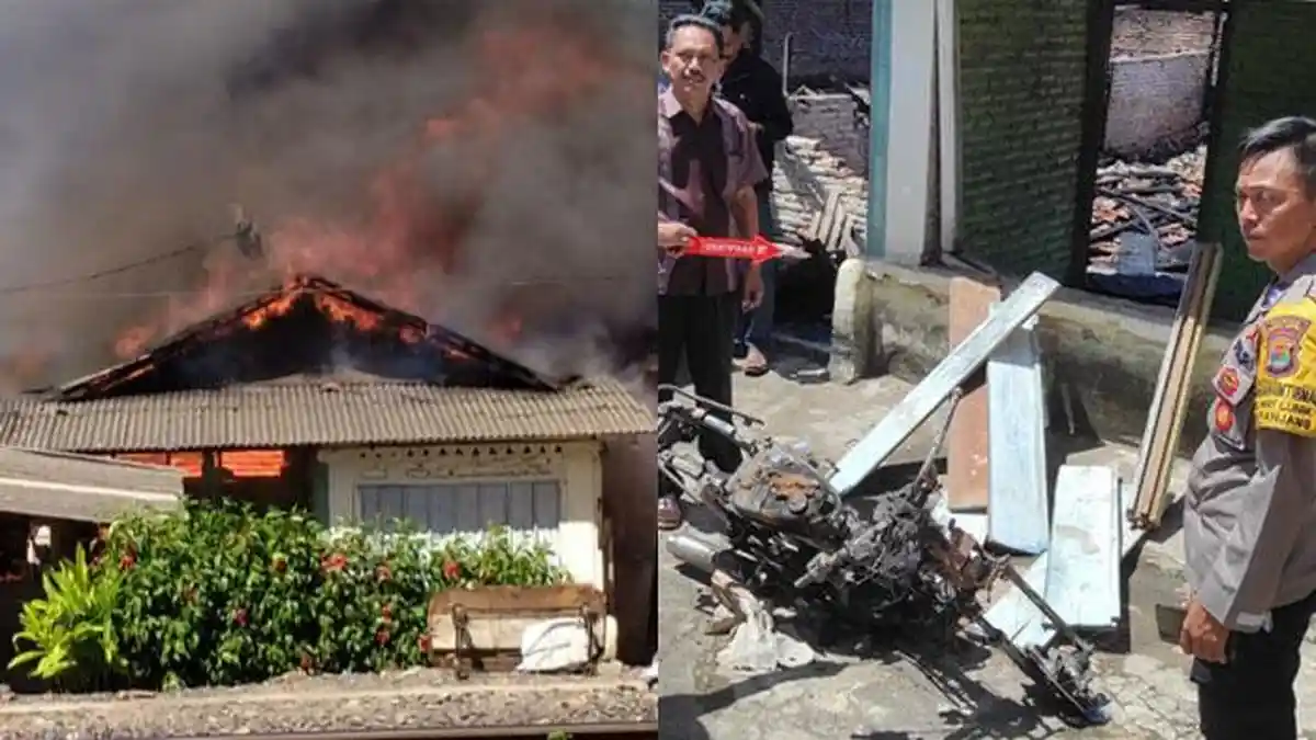 Motor Berikut Barang Berharga Hangus Dalam Kebakaran Rumah di Bandar Lampung