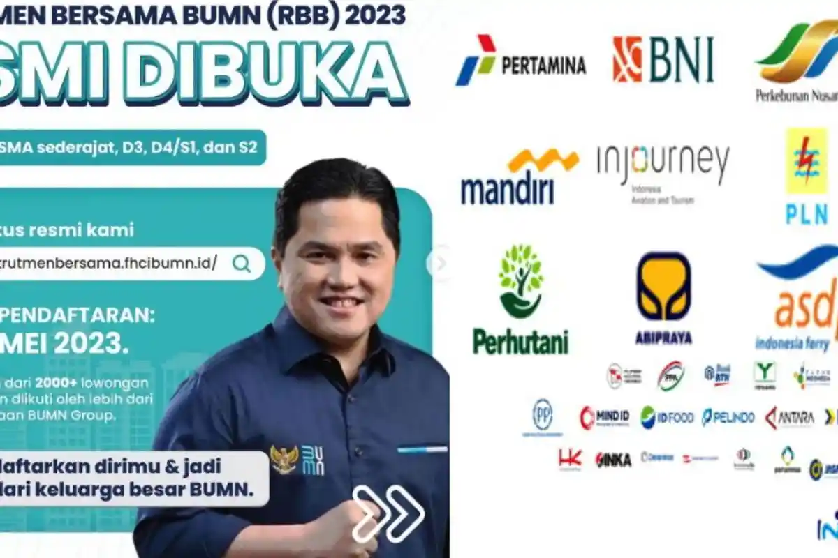 Link Pendaftaran dan Tahapan Pelaksanaan Rekrutmen Bersama BUMN 2023, Ditutup 20 Mei