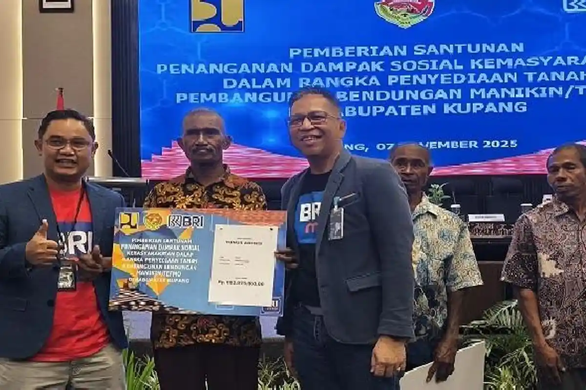 Pemerintah Salurkan Santunan Rp 15 Miliar bagi 160 Warga Terdampak Pembangunan Bendungan Manikin