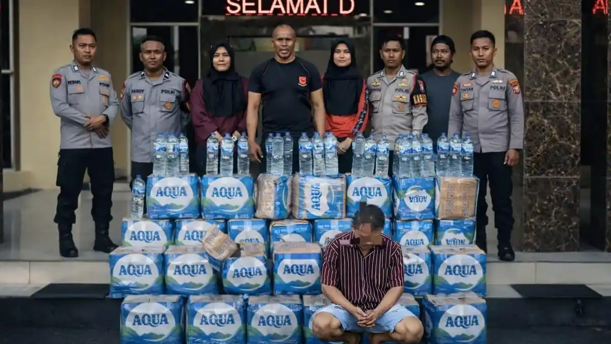 Polres Ternate Gagalkan Penyelundupan 1.200 Botol Cap Tikus, 3 Orang Ditangkap