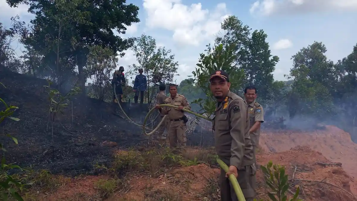 Kebakaran Lahan di Gunung Kijang Berhasil Dipadamkan, Satgas Karhutla Duga Unsur Kesengajaan