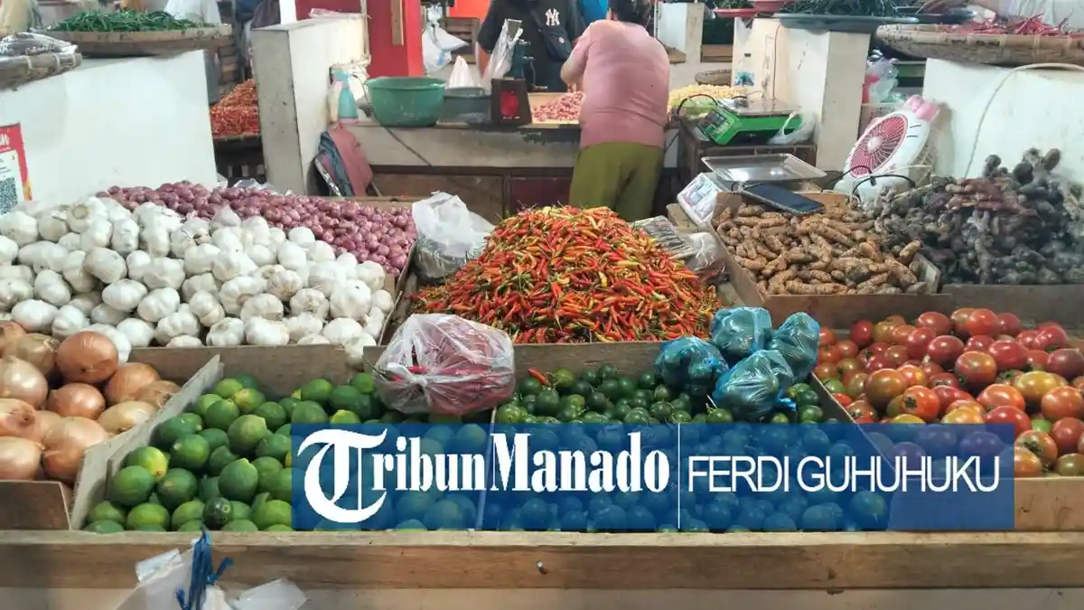 Daftar Harga Bahan Pokok di Pasar Bersehati Manado per Sabtu 27 September 2025