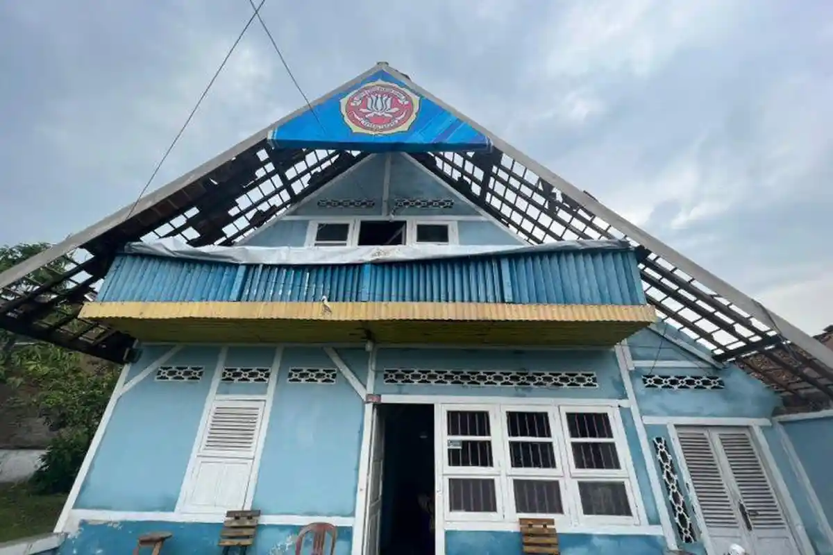 Angin Puting Beliung Rusak Sekret Karang Taruna Pesawaran, Echi: Atap Terangkat Semua