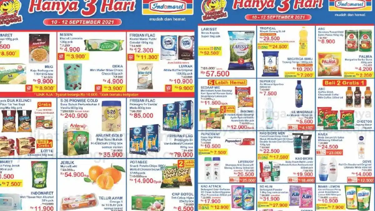 Katalog Promo JSM Indomaret Jumat 10 September Harga Murah Beras, Minyak Goreng dll
