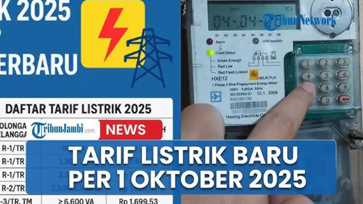 Tarif Listrik Oktober 2025 Tetap, Begini Hitungan Token dan Dampaknya
