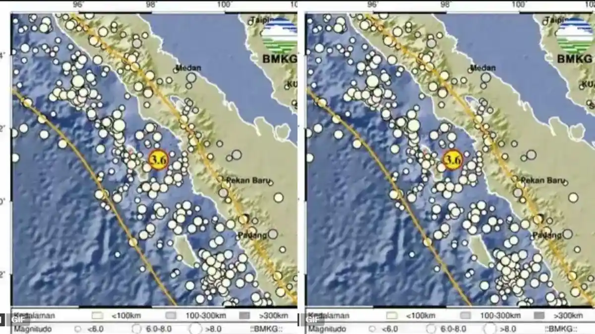 Gempa Hari Ini Guncang Nias Sumatera Utara, Magnitudo 3.6, Cek Info BMKG