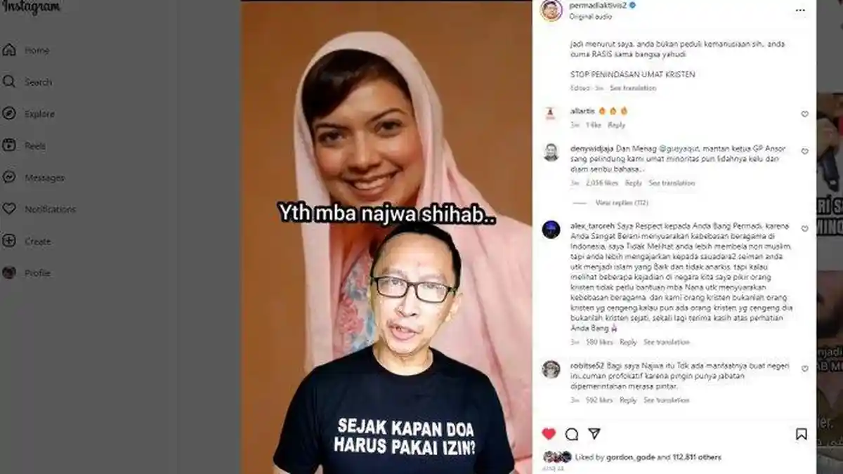 ABU Janda Sebut Najwa Shihab Rasis, Tak Pernah Angkat Kasus Pembubaran Gereja: Di Depan Mata Anda