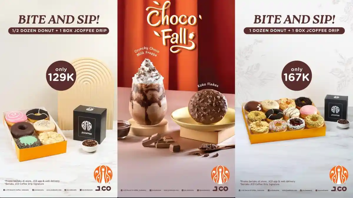 Promo J.CO 24-31 Juli 2024, Dapatkan 2 Dozen Donuts + 1 Box Jcoffee Drip Dengan Harga SPESIAL!
