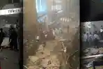 Ini Foto-foto Lantai Mezzanin Gedung BEI yang Ambrol, Korban Berhamburan Keluar