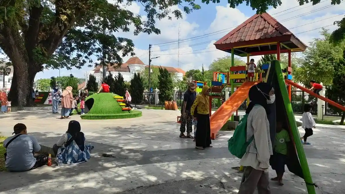 Taman Bermain Anak di Benteng Vredeburg Kota Yogyakarta Jadi Incaran Wisatawan 