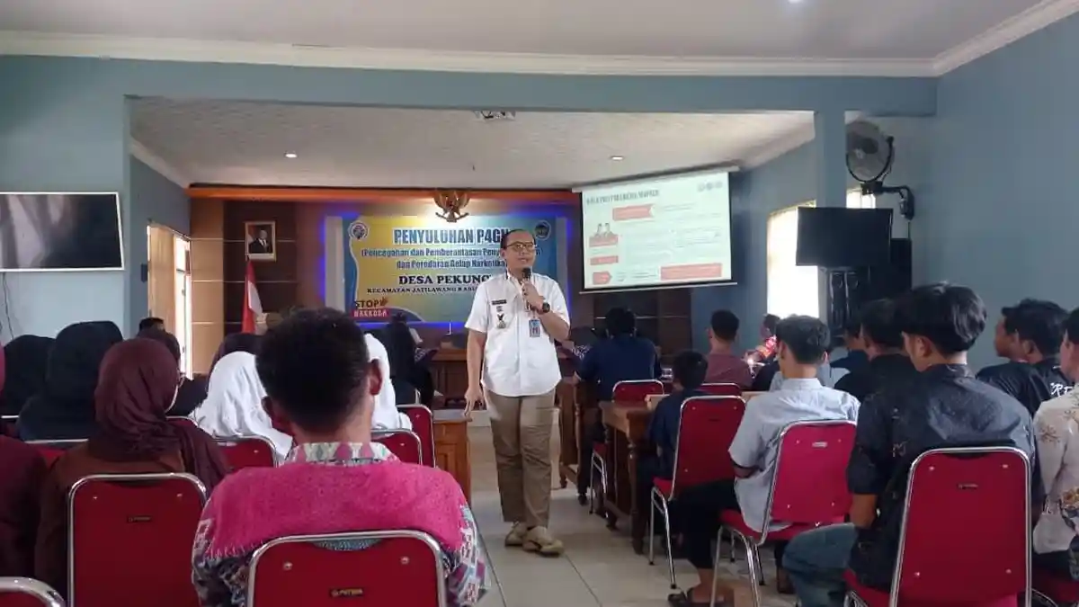 BNNK Banyumas Beri Penyuluhan P4GN pada Warga Pekuncen - Tribunjateng.com