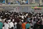 Salat Idul Adha di Pantai Lagoon Ancol