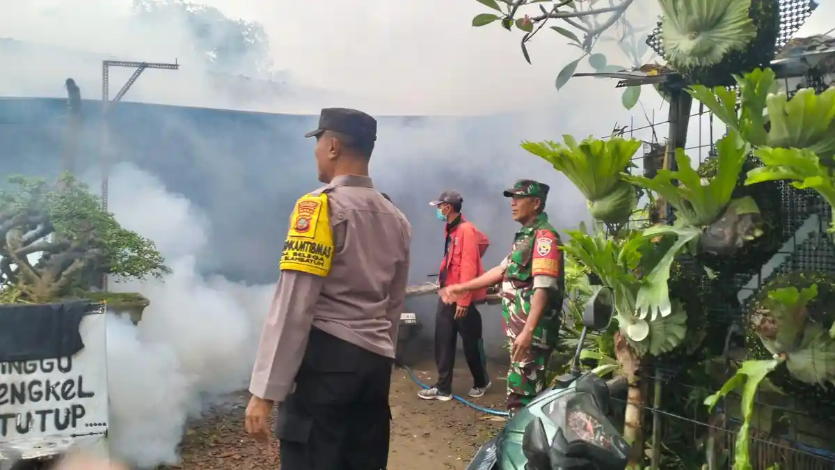 CEGAH Penyebaran DBD, Dinkes Fogging di Belega Gianyar Bali