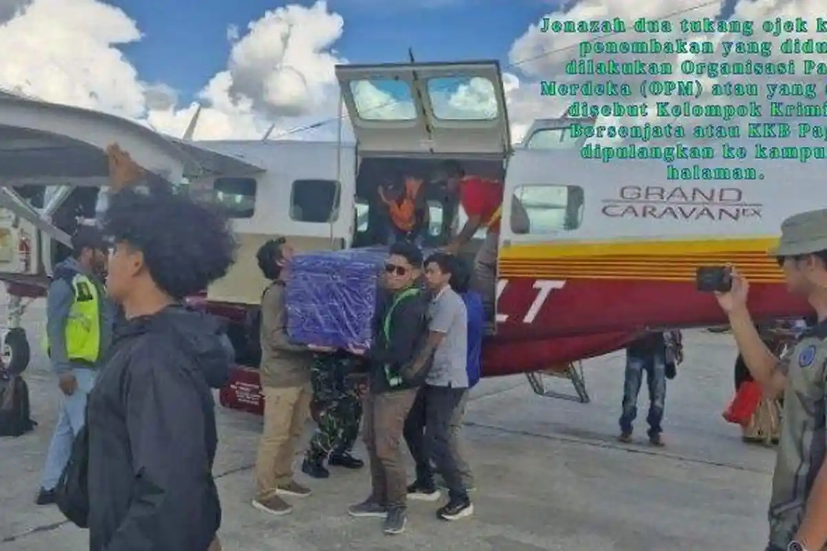 Evakuasi Berhasil, Jenazah 2 Tukang Ojek Korban Penembakan KKB Papua Dipulangkan ke Makassar Sulsel