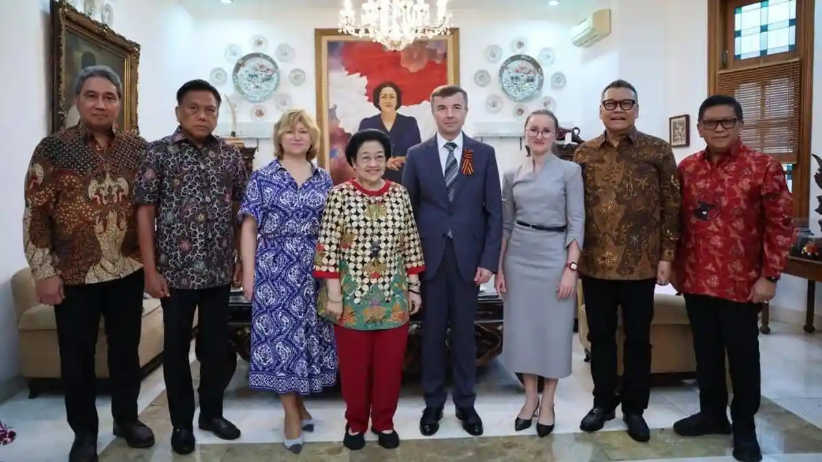 Olly Dondokambey Dampingi Megawati Terima Kunjungan Dubes Rusia