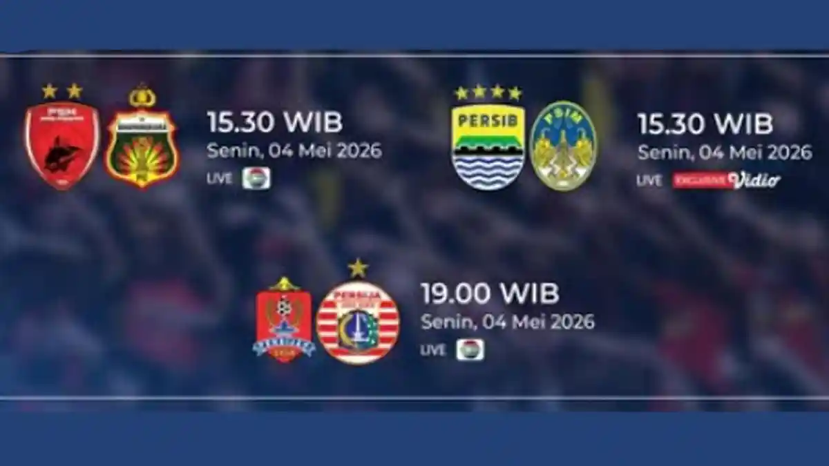 Link Live Vidio Indosiar, Jadwal Liga 1 Pekan 31 Hari Ini, Persib vs PSIM, Persijap vs Persija