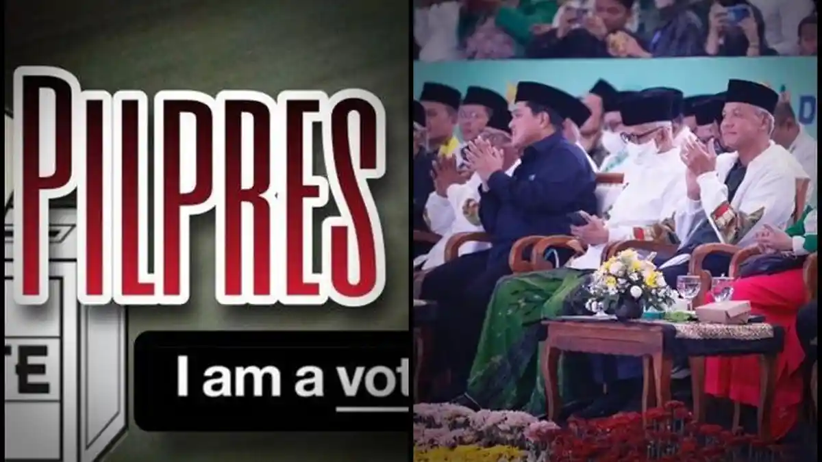 Kode Keras Ganjar Pranowo dan Erick Thohir Duet Capres-Cawapres di Pilpres 2024 di Event NU