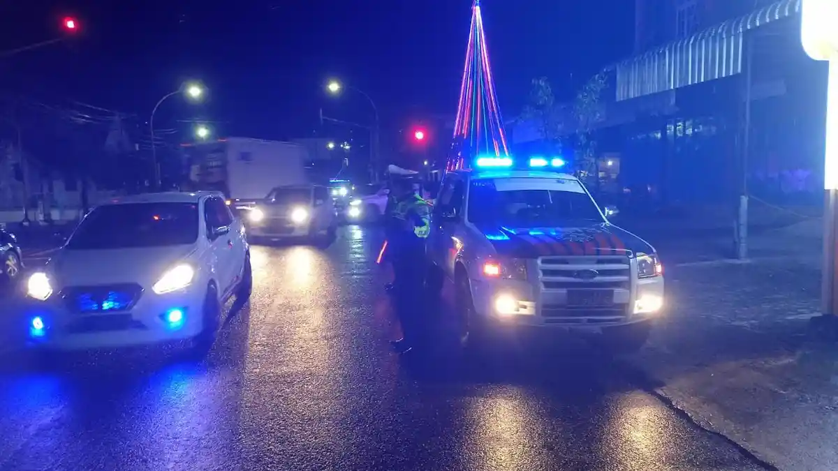 Blue Light Patrol  Polres Sibolga Amankan Situasi Kamtibmas