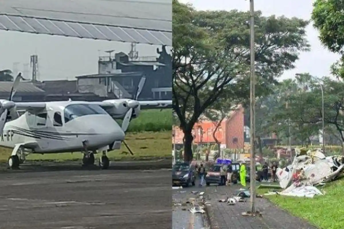 4 Fakta Pesawat Jatuh di BSD, Tiga Orang Meninggal Dunia, Jenis Pesawat Dikuak Tim SAR