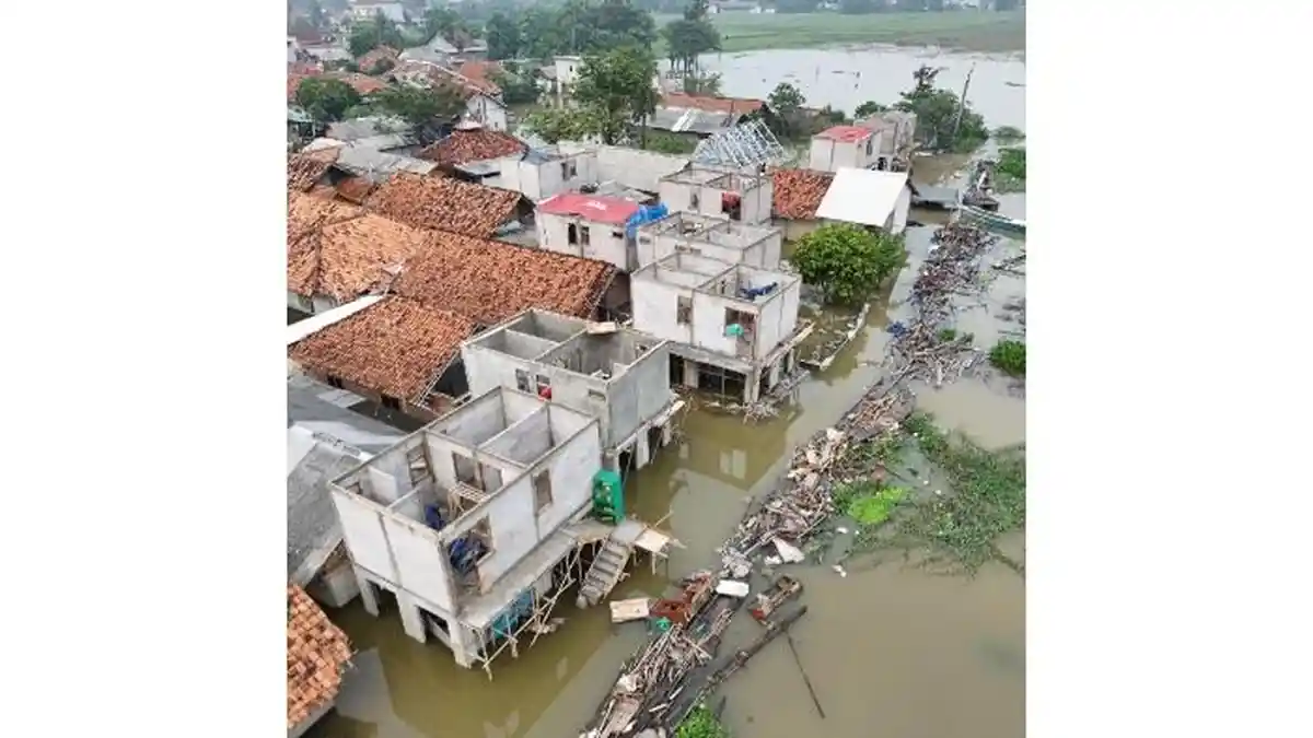 Rumah Panggung Dedi Mulyadi di Karawang Terendam Banjir Kiriman