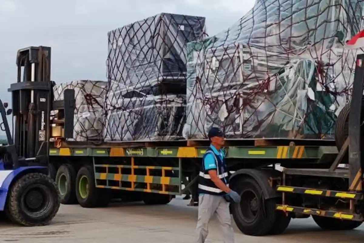 Logistik MotoGP Diangkut Pakai 5 Pesawat Kargo Secara Bertahap Tiba di Bandara Lombok