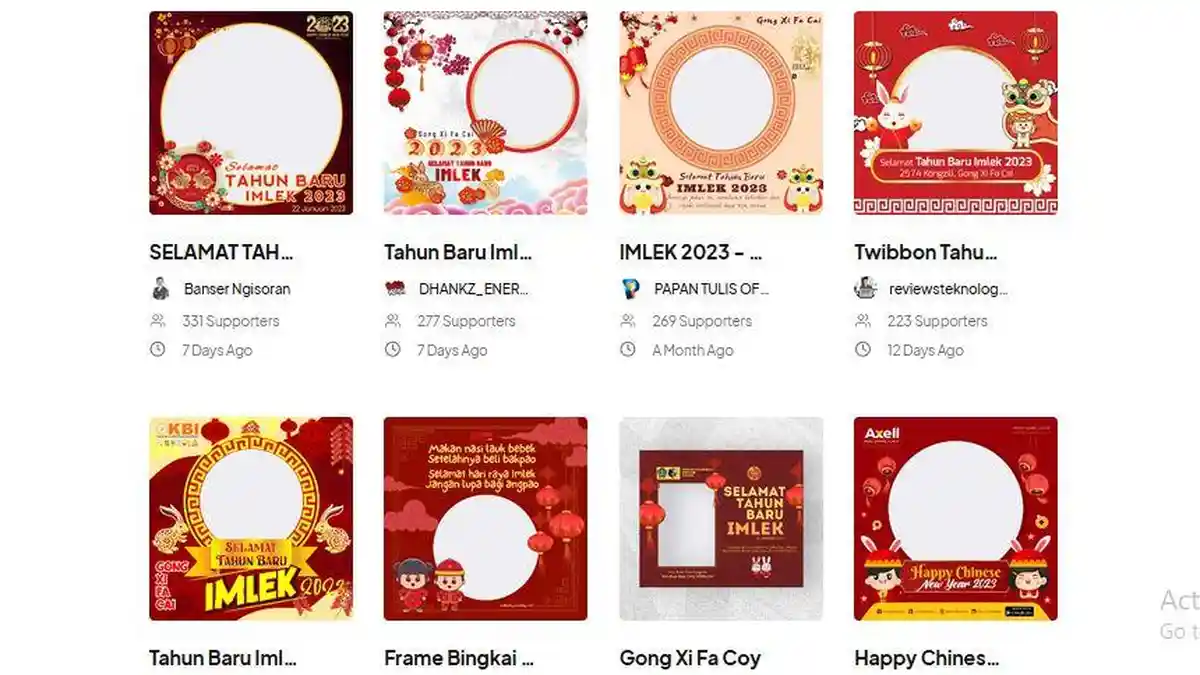 35 Link Twibbon Tahun Baru Imlek 2023, Dilengkapi dengan Cara Mudah Mengunggahnya di Media Sosial