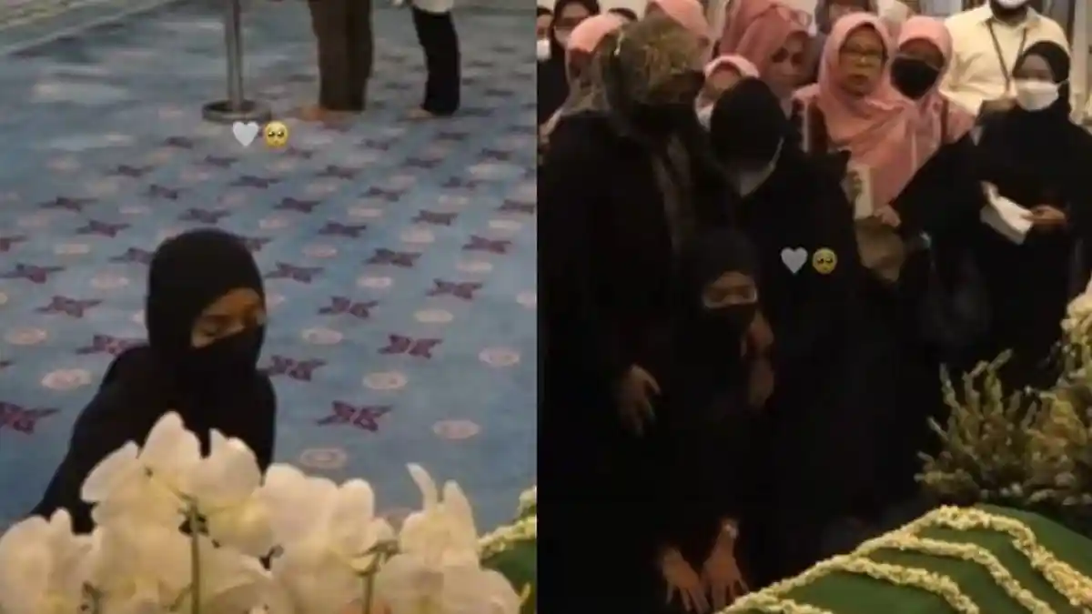 Nabila Ishma Komat-kamit Sendiri Berbicara Dekat Jenazah Eril Putra Ridwan Kamil, Ekspresi Disorot