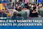 VIDEO Viral 'Kampung Ramadhan' Jogokariyan Go Internasinal! Turis Asing Ikut Antri Takjil Gratis