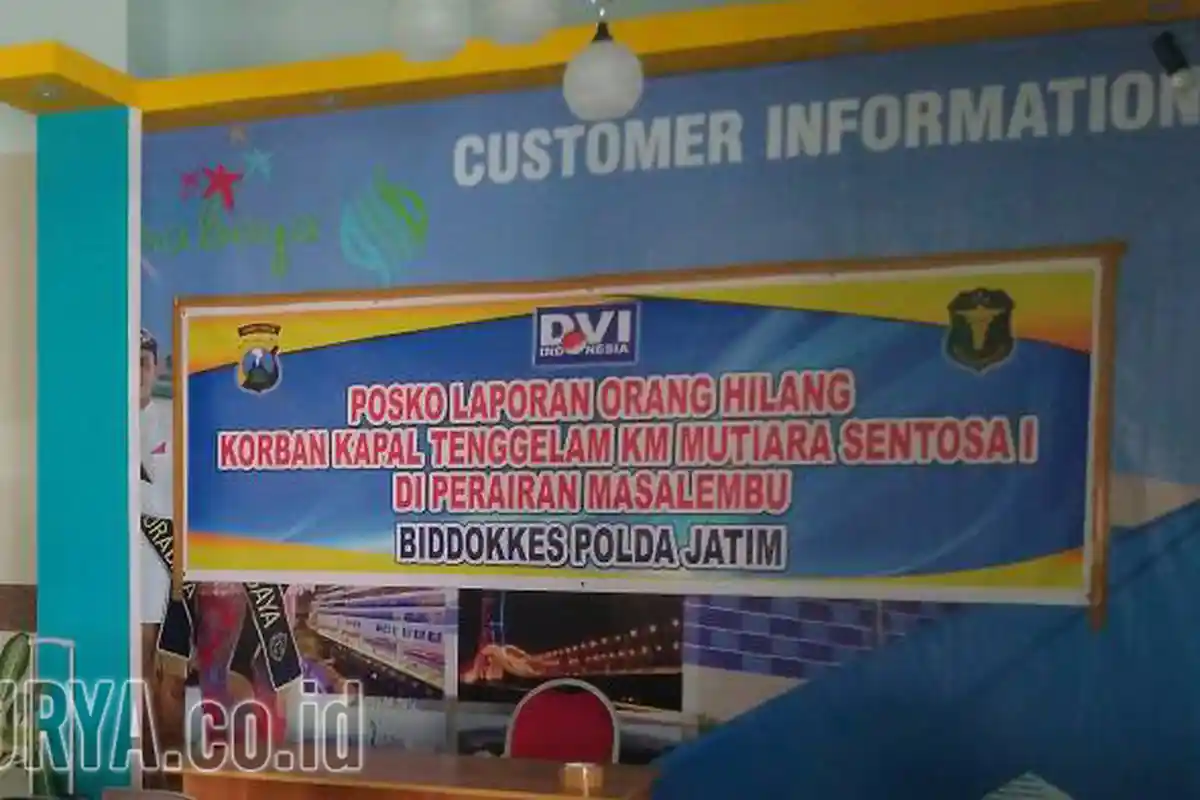 DVI Polda Jatim Siapkan Posko Aduan Korban KM Mutiara Sentosa 1 di Pelabuhan Tanjung Perak
