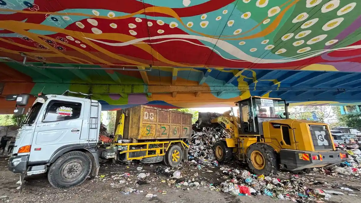 Kolong Jembatan Pasupati Bandung Kini Terbebas dari Sampah, TPS Liar Sudah Ditutup