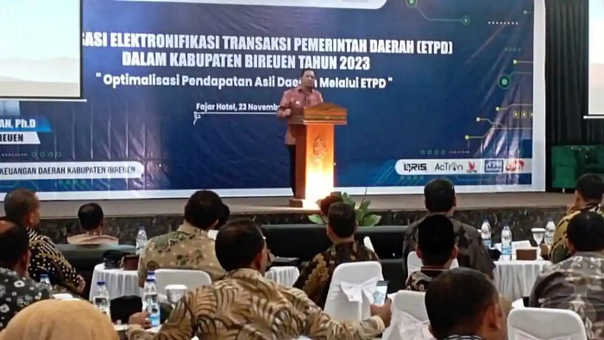 Pj Bupati Bireuen Buka Rakor Elektronifikasi Transaksi Pemerintah Daerah