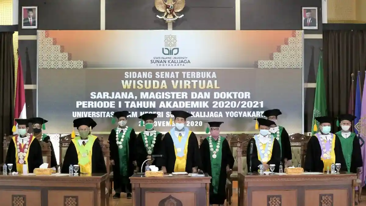 Digelar Secara Online, Rektor UIN Sunan Kalijaga Wisuda 995 Lulusan Sarjana, Magister dan Doktor