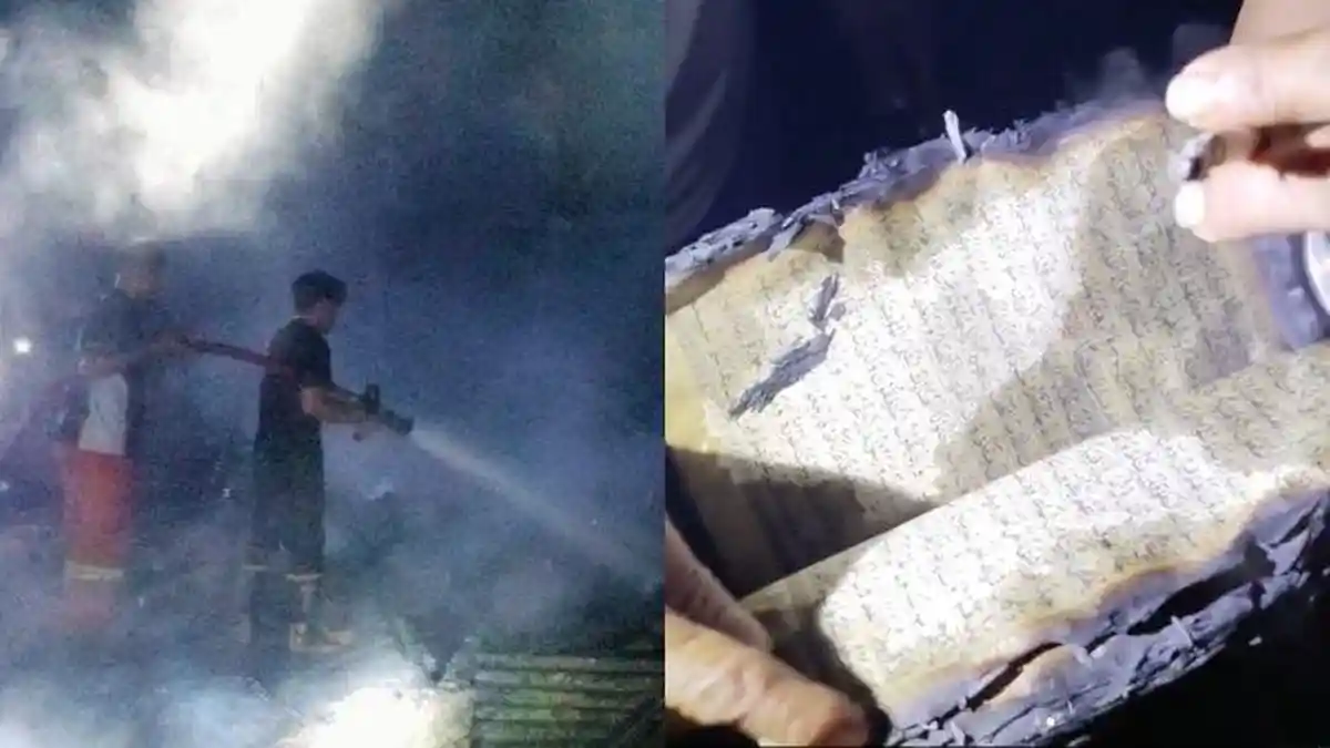 DETIK-DETIK Warga di Kolaka Timur Temukan Alquran Masih Utuh dari Rumah yang Hangus Dilahap Api