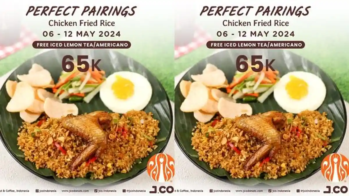 Katalog Promo J.CO Hari ini 7 Mei 2024, Chicken Fried Rice dan Lemon Tea Rp 65.000