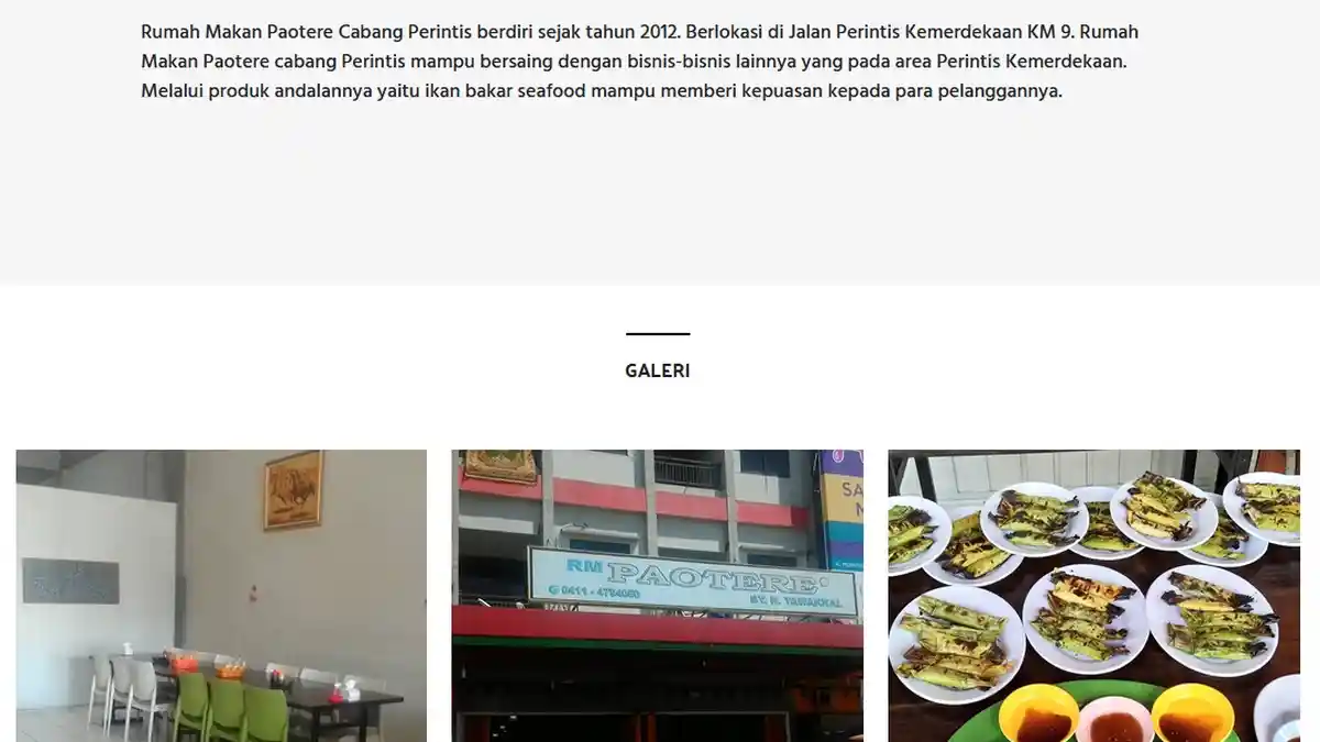 TRIBUNWIKI: Lima Rumah Makan Jl Perintis Kemerdekaan, Kota Makassar