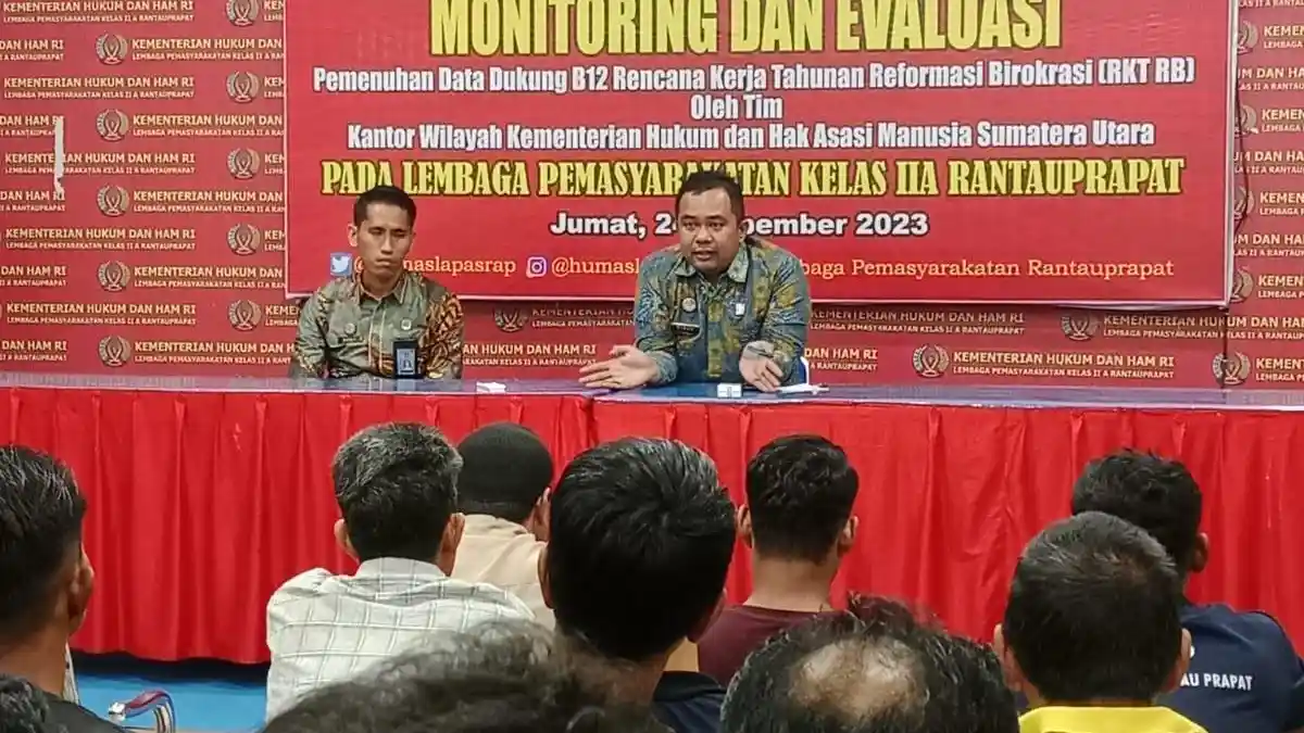 Kepala Satuan Pengamanan Lapas Rantauprapat Beri Arahan Seluruh Kepala Kamar: Jaga Kebersihan