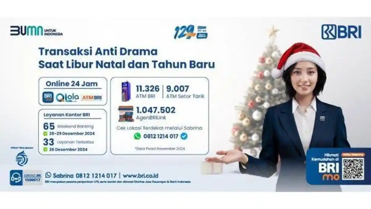 Tips Transaksi Keuangan Anti Ribet Saat Libur Natal dan Tahun Baru: Gunakan Layanan BRI!