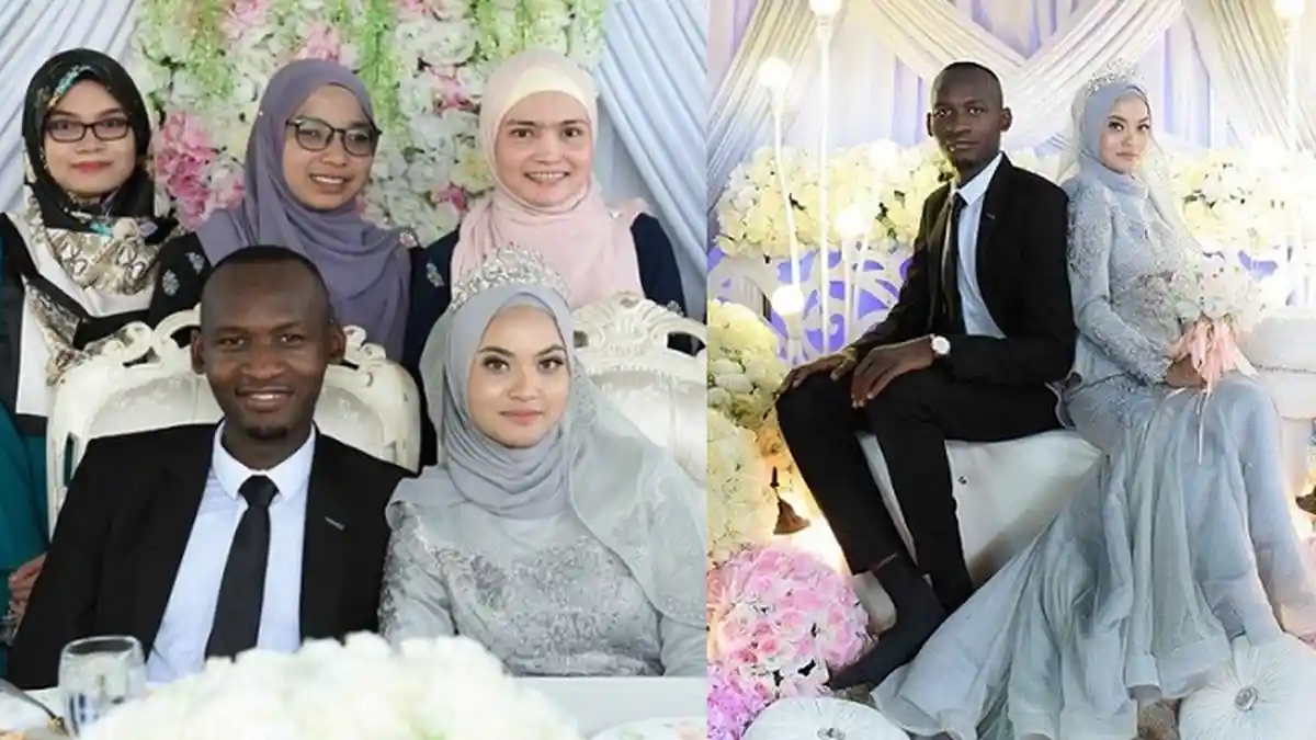 Foto Pernikahan Gadis Cantik & Pria Afrika, Kisah Cintanya Viral, Bertemu Jodoh di Saat Tak Terduga