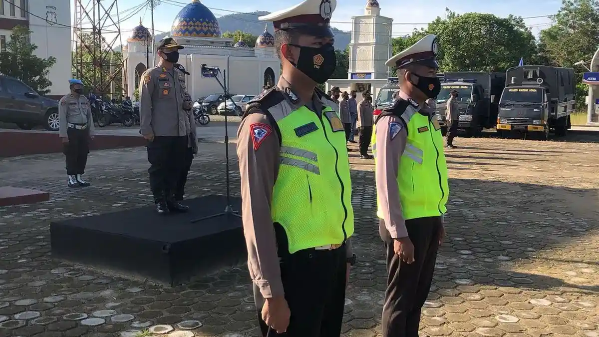 Polres Kayong Utara Gelar Pengucapan Tri Brata dan Catur Prasetya 